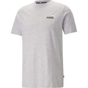 Puma ESS+2 COL SMALL LOGO TEE Pánske tričko, sivá, veľkosť #6299446