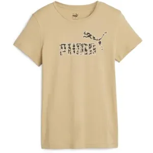 Puma ESS+ANIMAL TEE Dámske tričko, béžová, veľkosť
