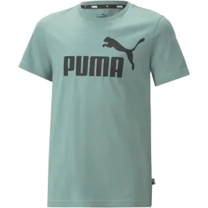 Puma ESS LOGO TEE B Chlapčenské tričko, zelená, veľkosť #6989174