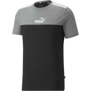 Puma ESS LOGO TEE YEL Pánske tričko, čierna, veľkosť #4672956