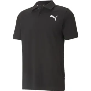 Puma ESS PIQUE POLO Pánske polo tričko, čierna, veľkosť #7483383