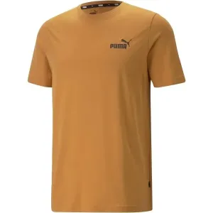 Puma ESS SMALL LOGO TEE Pánske tričko, hnedá, veľkosť #6892621