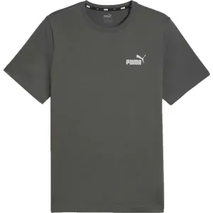 Puma ESS SMALL LOGO TEE Pánske tričko, tmavo sivá, veľkosť #8982881