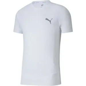 Puma EVOSTRIPE  TEE Pánske športové tričko, biela, veľkosť #5152762