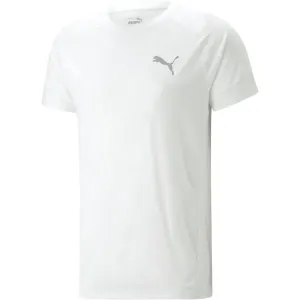 Puma EVOSTRIPE TEE Pánske športové tričko, biela, veľkosť #8776341
