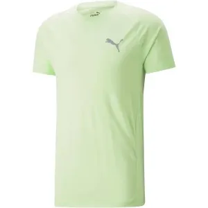 Puma EVOSTRIPE TEE Pánske športové tričko, svetlo zelená, veľkosť #8227730
