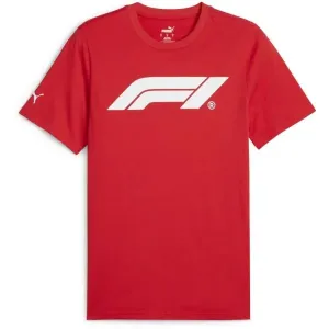 Puma F1 ESSENTIALS LOGO TEE Pánske tričko, červená, veľkosť