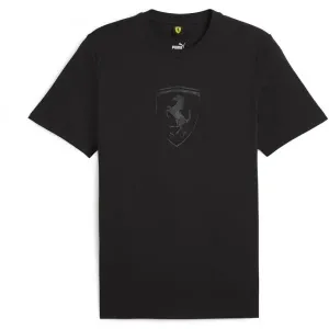 Puma FERRARI RACE BIG SHIELD Pánske tričko, čierna, veľkosť #9222806