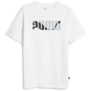Puma GAPHICS PUMA WORDING TEE Pánske tričko, biela, veľkosť