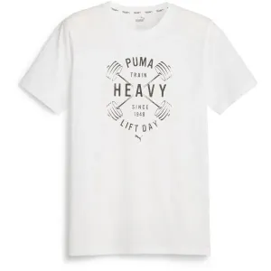 Puma GRAPHIC Pánske tričko, biela, veľkosť #8180169