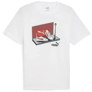 Puma GRAPHIC SNEAKER BOX TEE Pánske tričko, biela, veľkosť #9222391