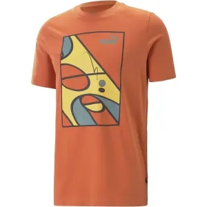Puma GRAPHICS RUDAGON TEE Pánske tričko, oranžová, veľkosť #6479710