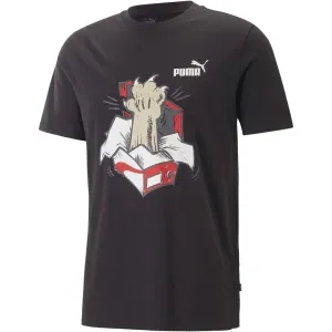 Puma GRAPHICS SNEAKER TEE Pánske tričko, čierna, veľkosť XL