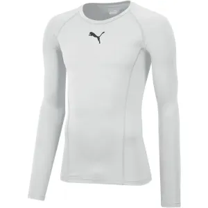 Puma LIGA BASELAYER TEE LS JR Chlapčenské tričko, biela, veľkosť #5152901