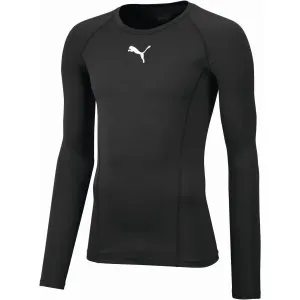 Puma LIGA BASELAYER TEE LS JR Chlapčenské tričko, čierna, veľkosť #7493540