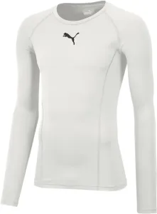 Puma LIGA BASELAYER TEE LS Pánske funkčné tričko, biela, veľkosť #466113