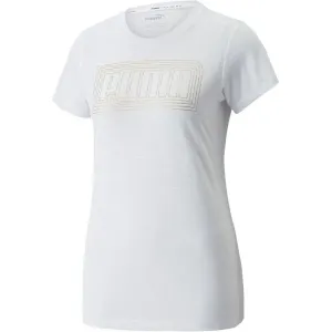 Puma PERFORMANCE LOGO FILL TEE REC Q4 Dámske tričko, biela, veľkosť #429006