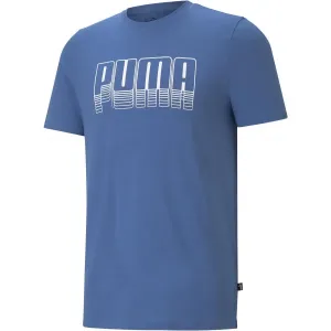 Puma PUMA BASIC TEE Pánske tričko, svetlomodrá, veľkosť M