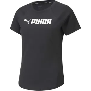 Puma PUMA FIT LOGO TEE Dámske tričko, čierna, veľkosť #445625