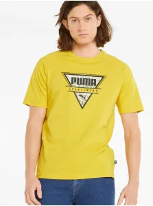 Puma SUMMER GRAPHIC TEE Pánske tričko, žltá, veľkosť M