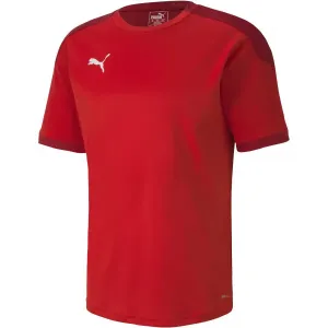 Puma TEAM FINAL 21 TRAINING JERSEY Pánske športové tričko, červená, veľkosť #6276863