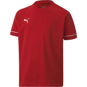 Puma TEAM GOAL TRAINING JERSEY CORE JR Chlapčenské tričko, červená, veľkosť #431643