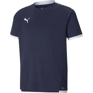 Puma TEAM LIGA JERSEY JR Juniosrské futbalové tričko, tmavo modrá, veľkosť #6313683