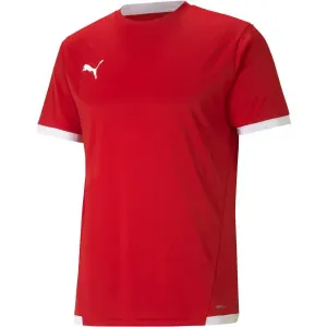 Puma TEAM LIGA JERSEY Pánske futbalové tričko, červená, veľkosť S
