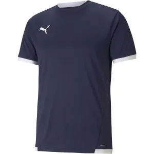 Puma TEAM LIGA JERSEY Pánske futbalové tričko, tmavo modrá, veľkosť