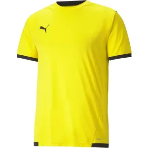 Puma TEAM LIGA JERSEY Pánske futbalové tričko, žltá, veľkosť M