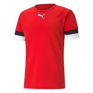 Puma teamRISE Chlapčenské futbalové tričko, červená, veľkosť