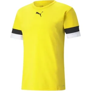 Puma teamRISE Chlapčenské futbalové tričko, žltá, veľkosť