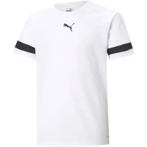 Puma TEAMRISE JERSEY JR Detské tričko, biela, veľkosť #5616978