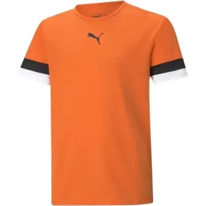 Puma TEAMRISE JERSEY JR Detské tričko, oranžová, veľkosť #6205017