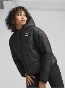 Puma Classics Padded Black Women's Winter Quilted Jacket - Women #8654237