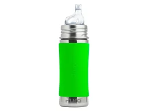 Nerezová fľaša s náustkom 325ml zelená | PURA