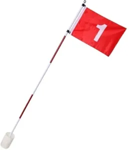 PURE 2 IMPROVE FLAG POLE SET Golfová vlajka, biela, veľkosť