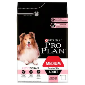 ProPlan MO Dog Opti Derma Adult Medium Sensitive Skin losos granule pre psy 3kg