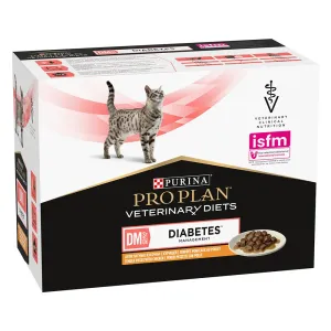 PURINA PRO PLAN Veterinary Diets Feline DM ST/OX - Diabetes Management s kuracím - 20 x 85 g