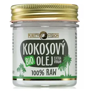 Purity Vision RAW Bio Kokosový olej ve skle - kosmetika 120 ml