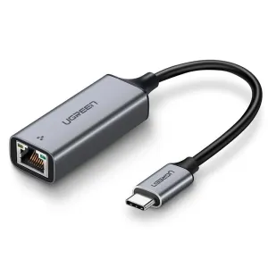 Adapter USB-C to RJ45 UGREEN Aluminium Gigabit Ethernet