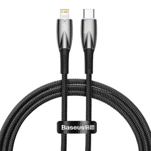 Baseus Glimmer USB-C/Lightning, 20W, 1m (black)