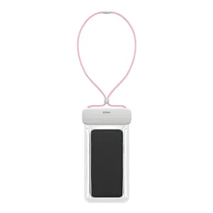 Baseus Let's Go vodotesné puzdro na mobil 7.2'', biele/ružové (ACFSD-D24)