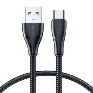 Cable Joyroom Surpass Series USB-A/USB-C 3A 0.25m black