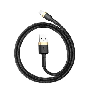 Cable USB Lightning  Baseus Cafule 1.5A 2m Gold&Black
