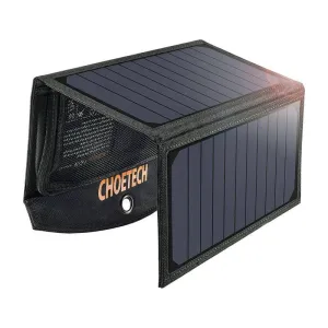 Choetech SC001 Choetech Foldable Solar Power 19W 2xUSB (black)