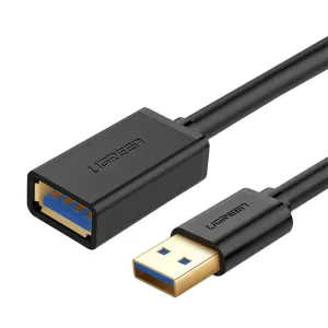 Ugreen predlžovací kábel USB 3.0 (samica) - adaptér USB 3.0 (samec) - 1m - Čierna KP28601