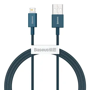Kábel USB do Lightning Baseus Superior Series, 2.4A, 1m (modrá)