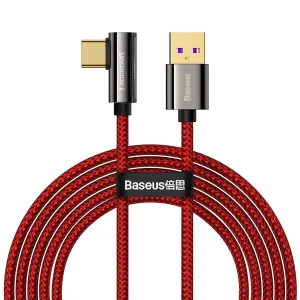 Kábel USB do USB-C Baseus Legend Series, 66W, 2m (červená)