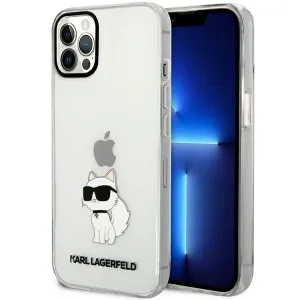 Karl Lagerfeld KLHCP12MHNCHTCT Apple iPhone 12/12 Pro transparent hardcase Ikonik Choupette